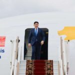 Монгол Улсын Ерөнхийлөгч У.Хүрэлсүх Ялалтын 80 жилийн ойн баярт оролцохоор Москва хотноо хүрэлцэн ирлээ